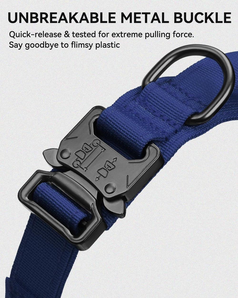 Joytale emergency control handle allows quick restraint in crowded or high-stress environments.