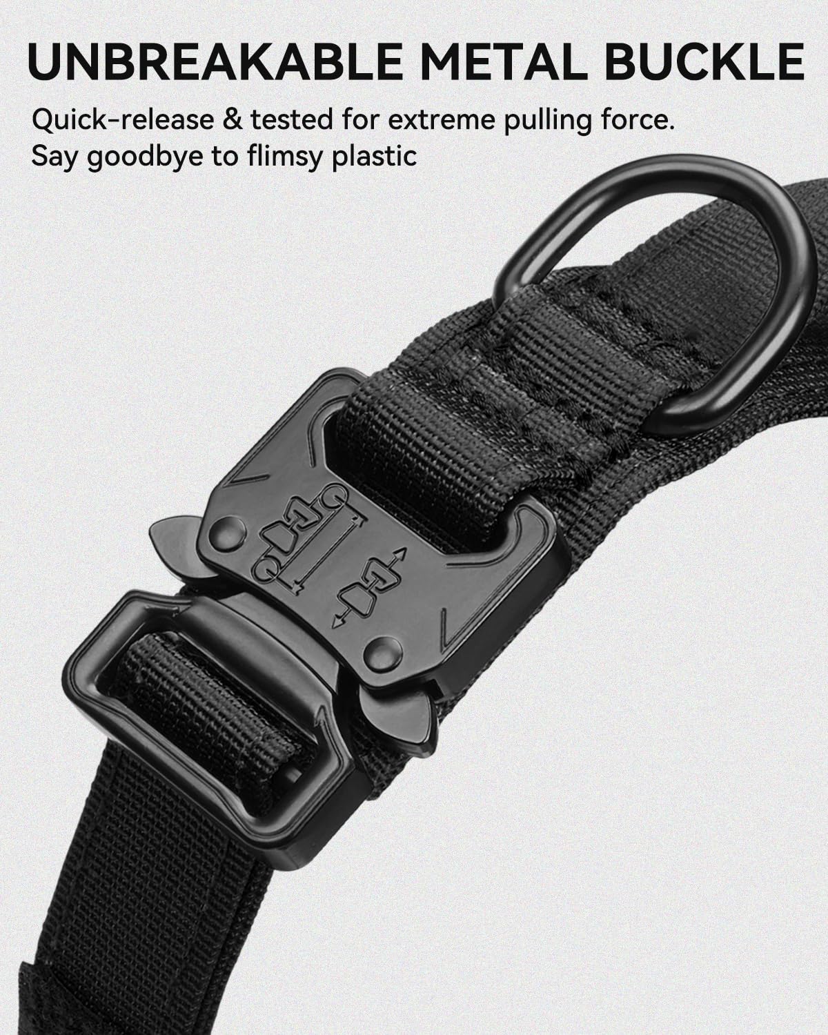 Joytale inner padding reduces neck irritation for dogs with sensitive skin.