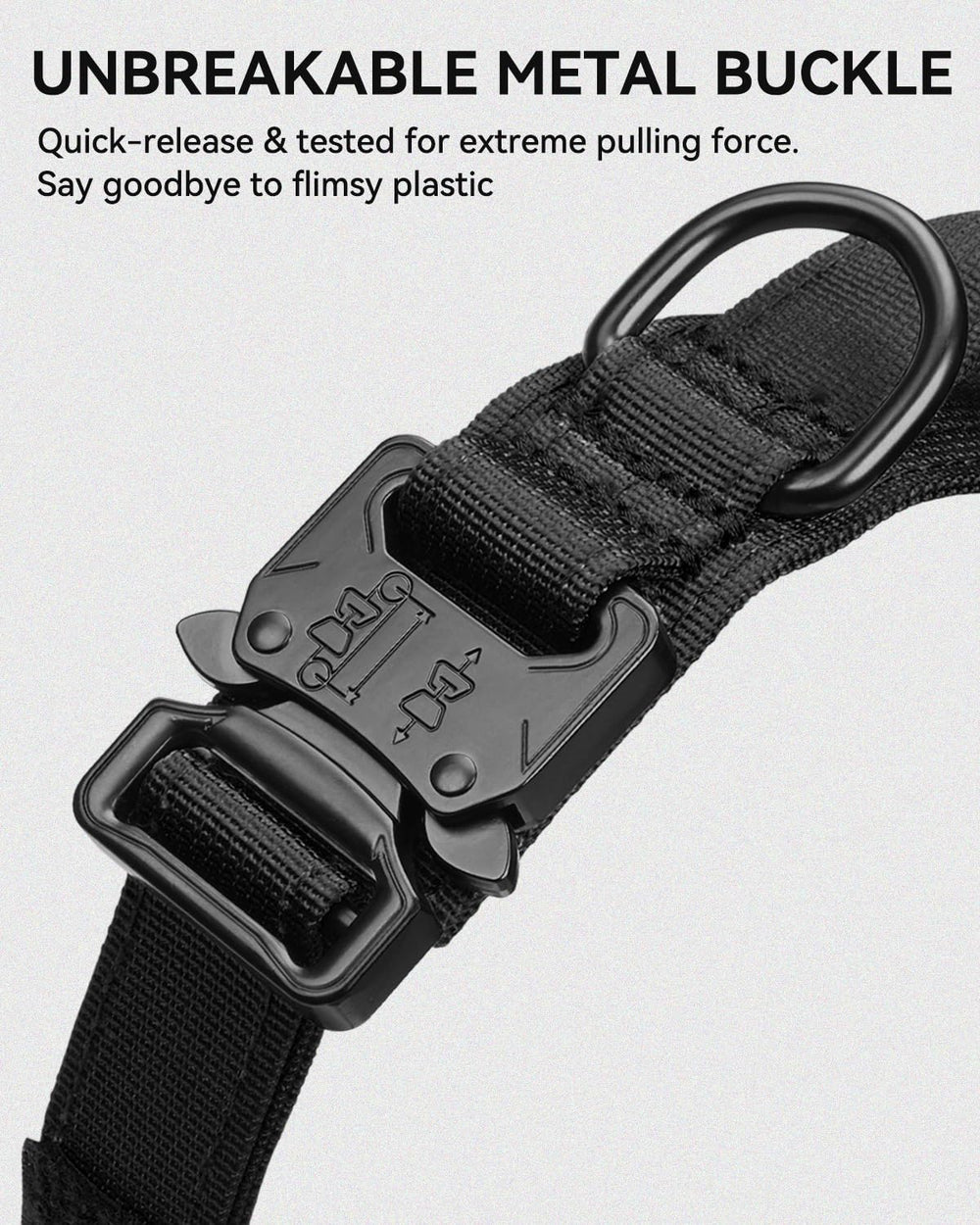 Joytale inner padding reduces neck irritation for dogs with sensitive skin.