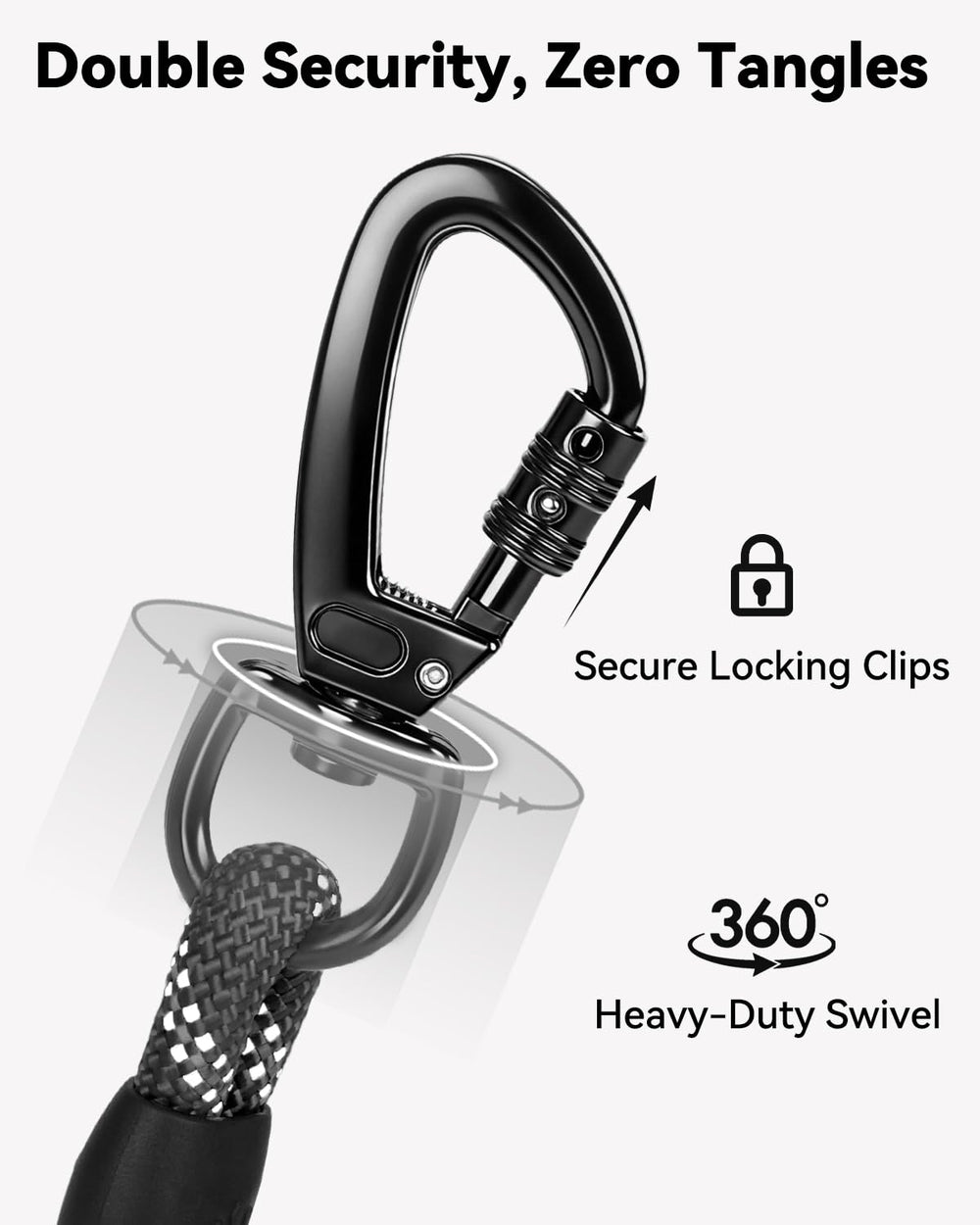 Joytale Long Leash extends to 30 feet for recall training and exploration.
