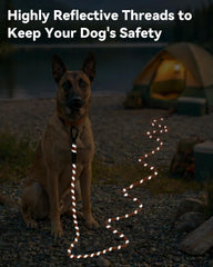 Joytale long leash offers anti-tangle design for smooth movement on varied terrain.