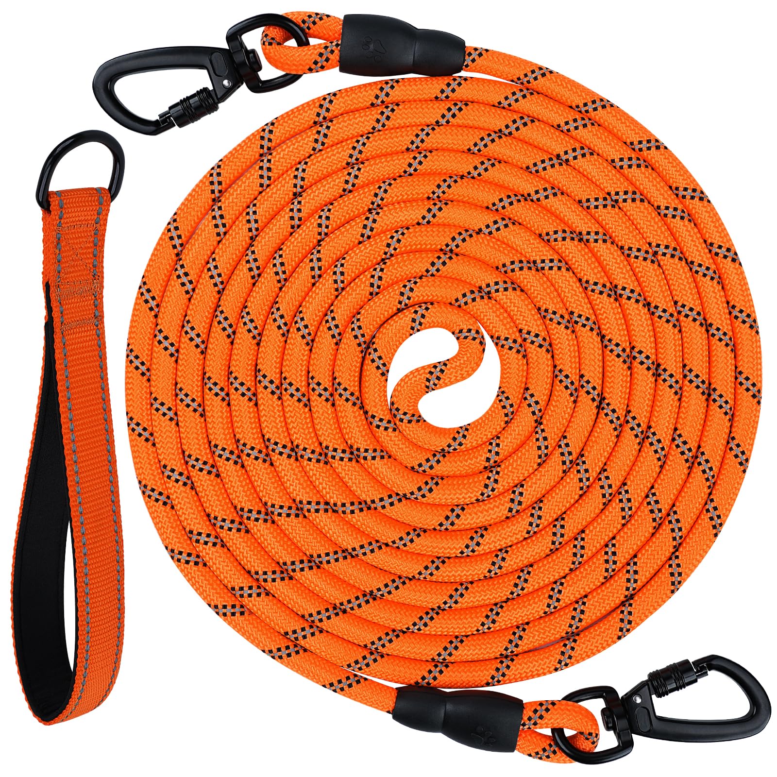 Joytale long leash with detachable padded handle for comfortable training sessions.