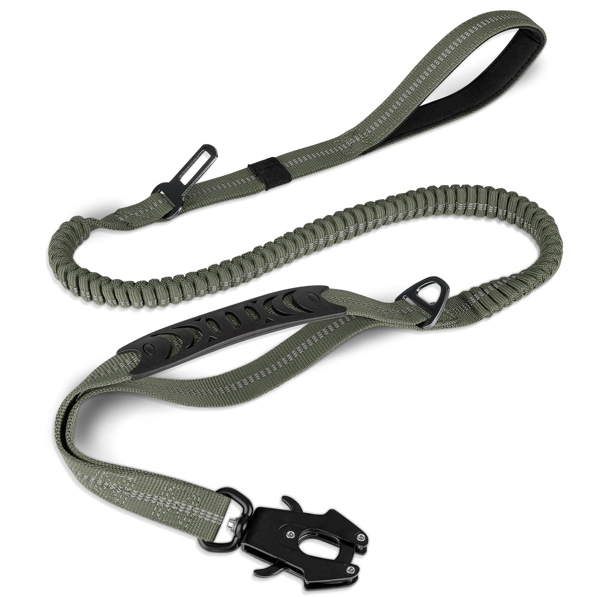 Joytale Tactical Dog Leash heavy-duty 4-6ft supports strong dogs on long, secure walks.