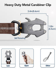 Joytale Tactical Leash bungee: absorbs shocks to protect your wrist during walks