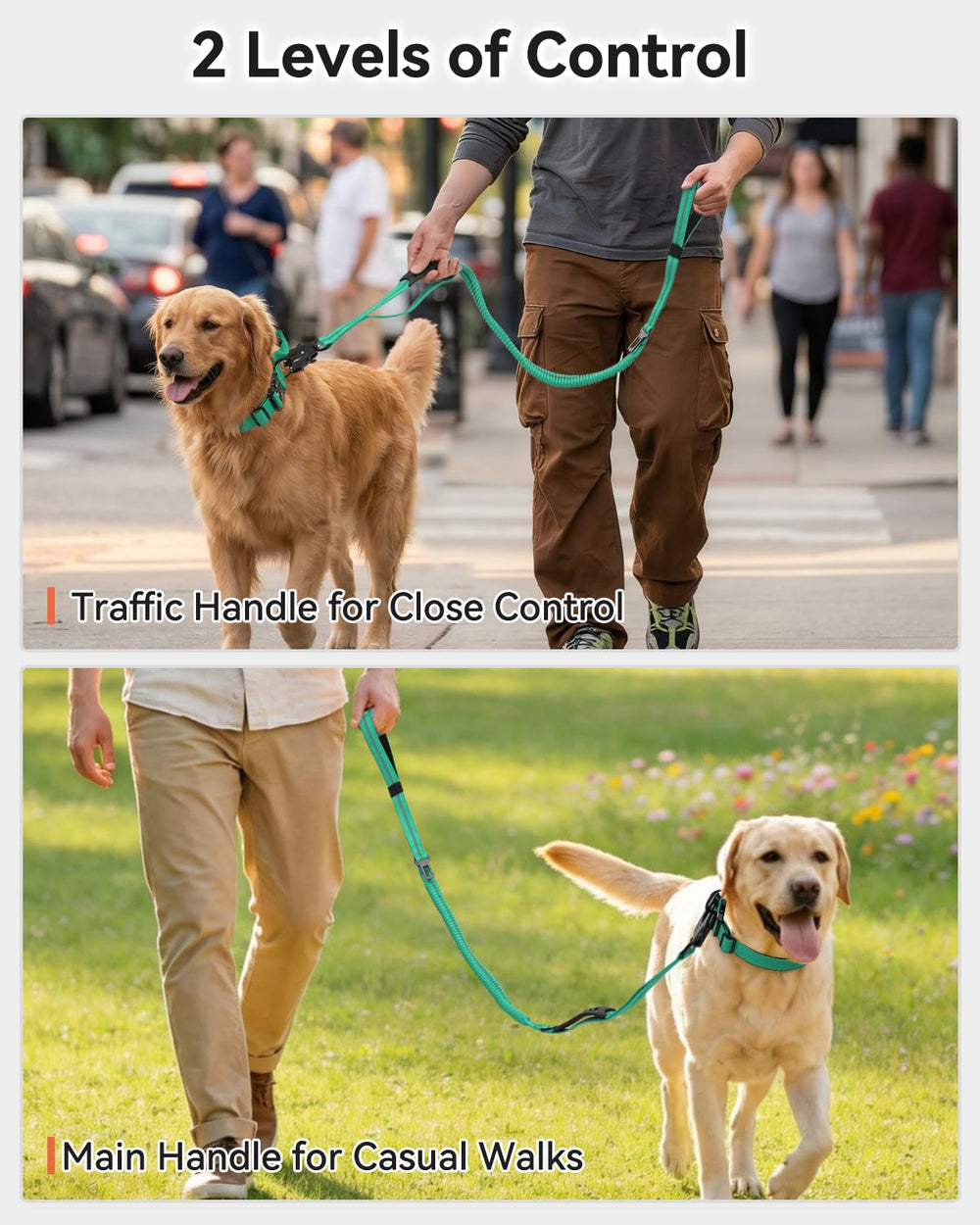 Joytale tactical leash reflective safety enhances night visibility