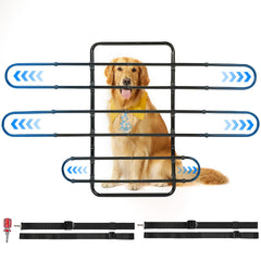 JOYTUTUS dog car barrier installed across back seat for safer travel