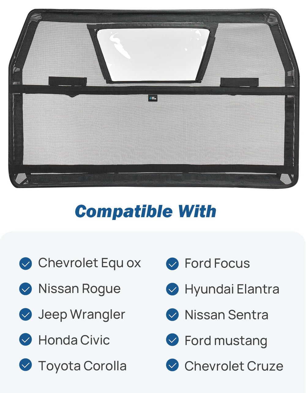 JOYTUTUS barrier for sedans SUVs and small trucks keeps pets contained