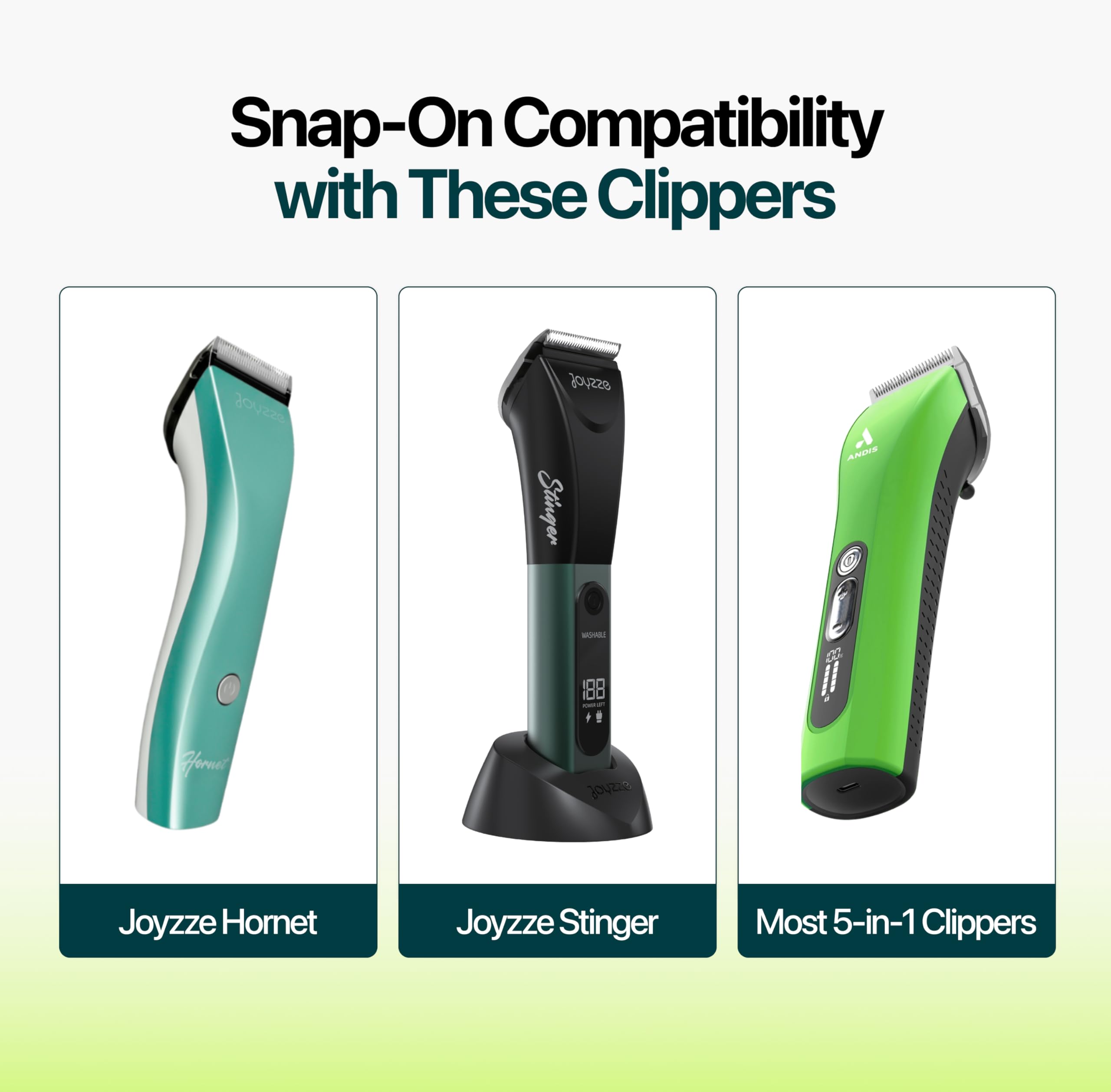 JOYZZE C-Series 5-in-1 fine adjustable blade for precise length control.