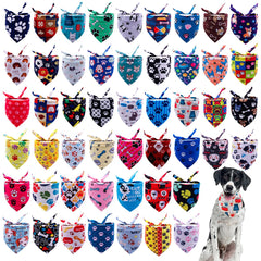 JpGdn paw bone print dog bandana for everyday wear and photo sessions