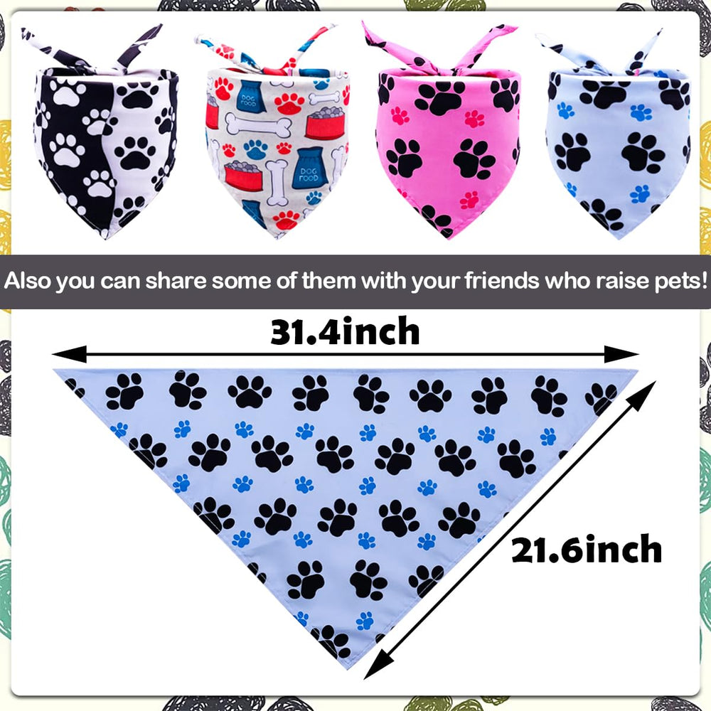 JpGdn large dog bandana in bone print for stylish grooming events