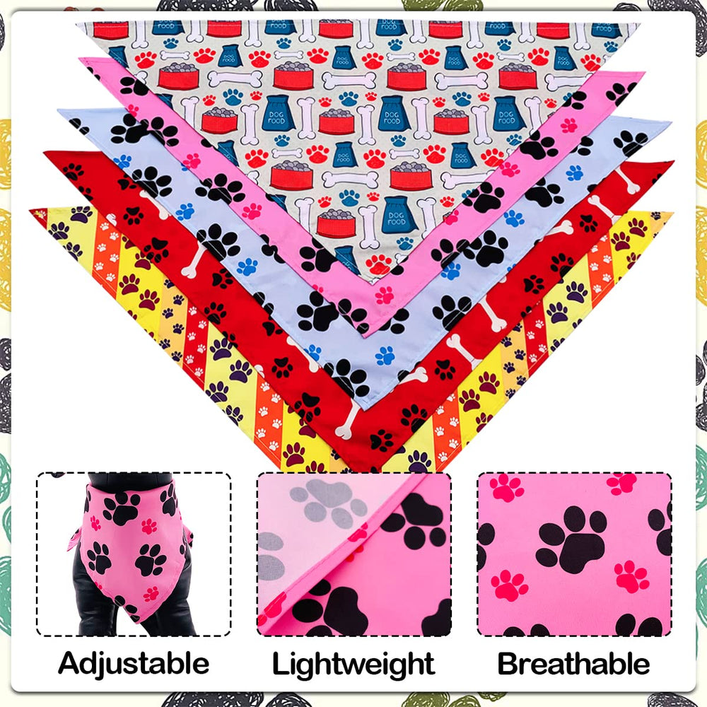 JpGdn bone-print scarf for big dogs helps coordinate outfits