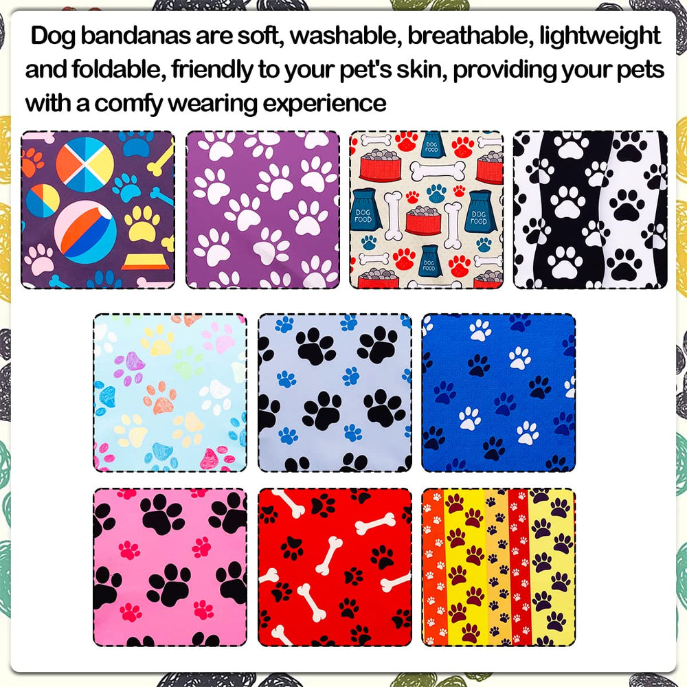 JpGdn 50-pack dog bandanas offer versatile styles for pets