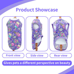 JpGdn sleeveless dog tank top, perfect for warm days.