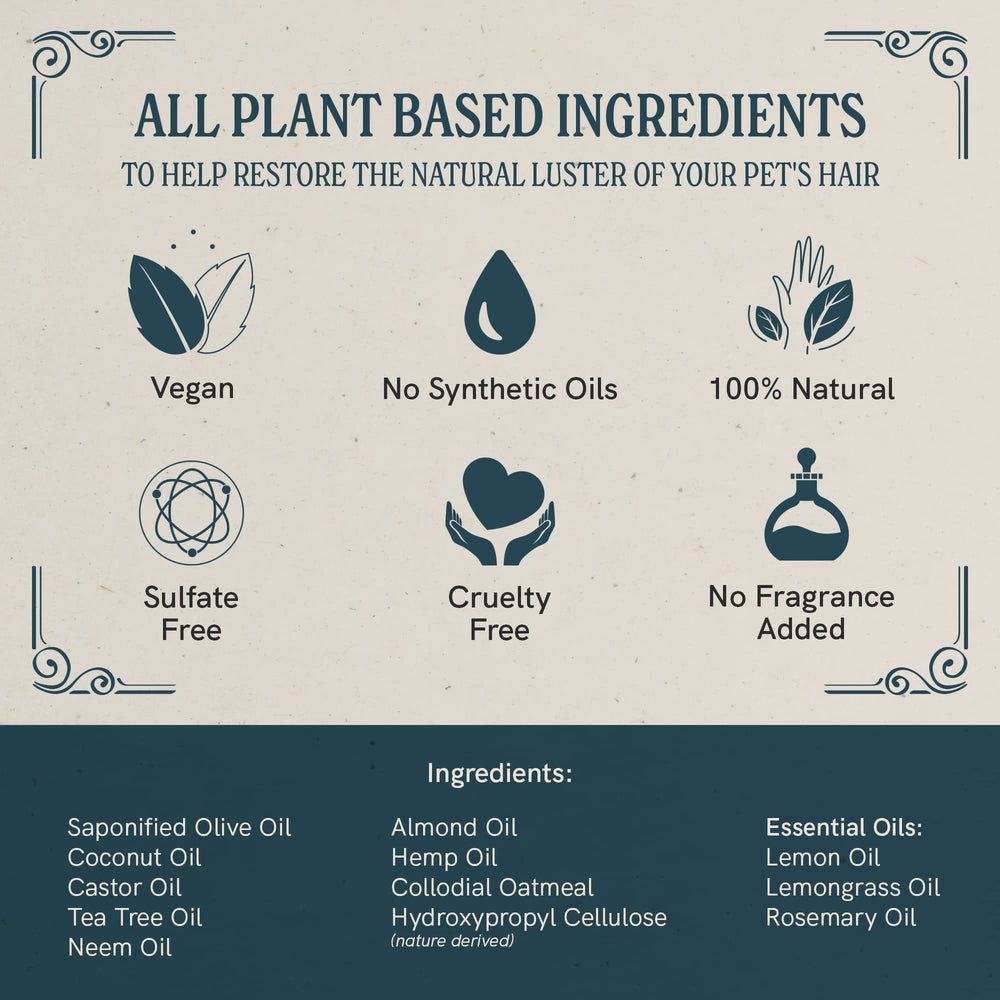 JR Liggett's hypoallergenic tear-free formula logo signals safe bathing for sensitive pets.