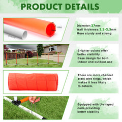JRUICFDY adjustable hurdles offer multiple height options for challenges.