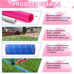 JRUICFDY adjustable hurdles offer progressive challenges for dogs.
