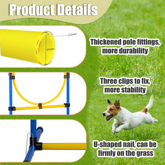 JRUICFDY two-set agility hurdles help improve speed and precision.