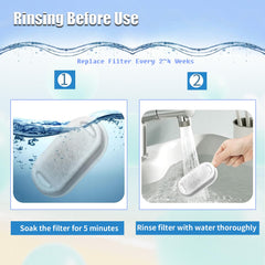 Jsjyuan three-layer filtration diagram with cotton and activated carbon.