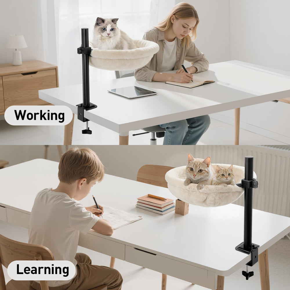 JSLIN Cat Desk Bed removable cover is machine washable for easy care.