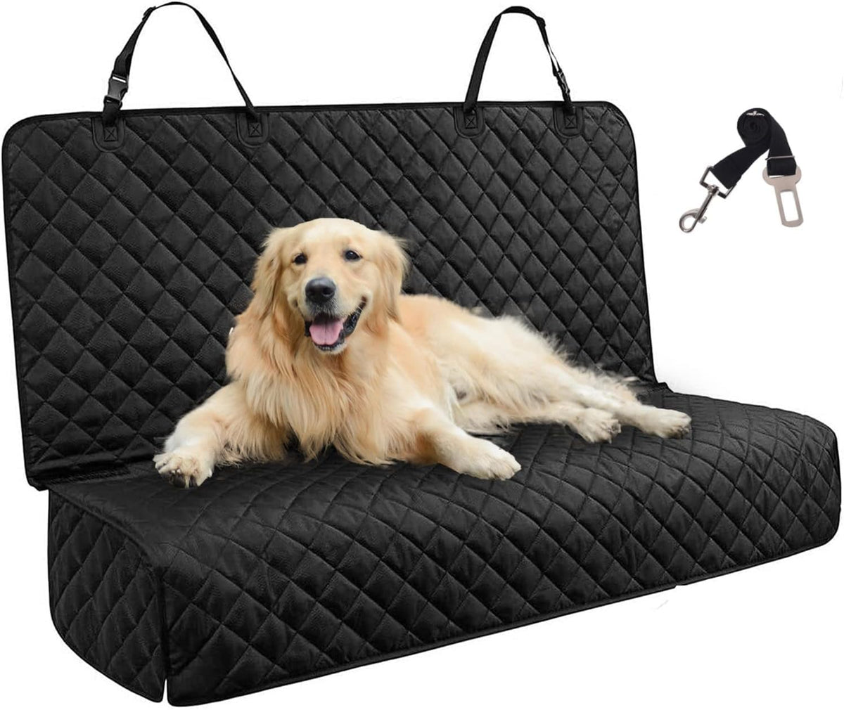 JSTHT Dog Car Seat Cover waterproof back seat protects interior from spills