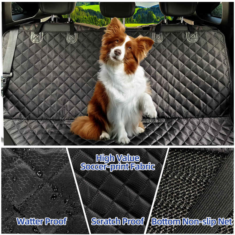 JSTHT Dog Seat Cover anti-slip mesh keeps pets secure during rides
