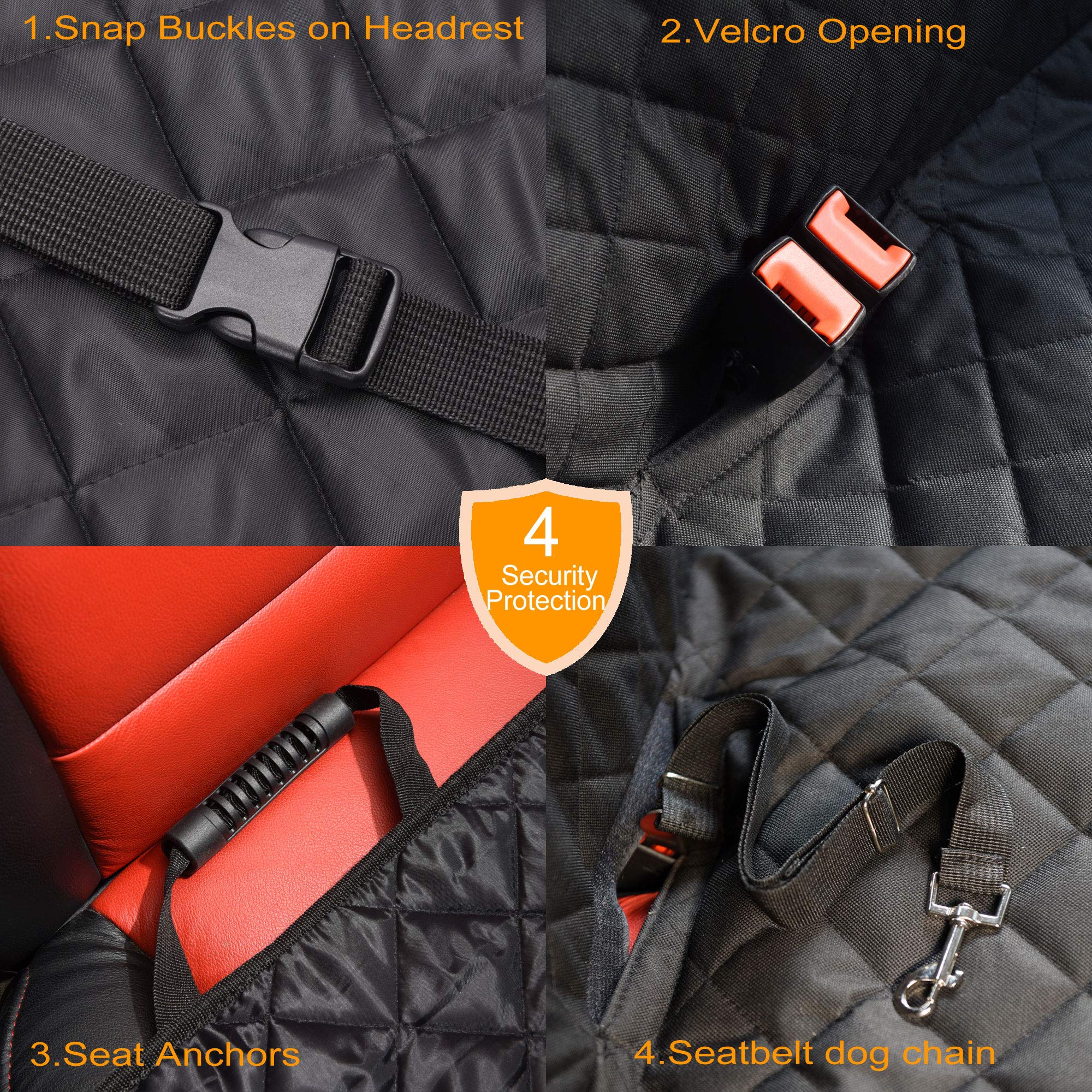 JSTHT anti-slip straps prevent shifting for a secure ride.