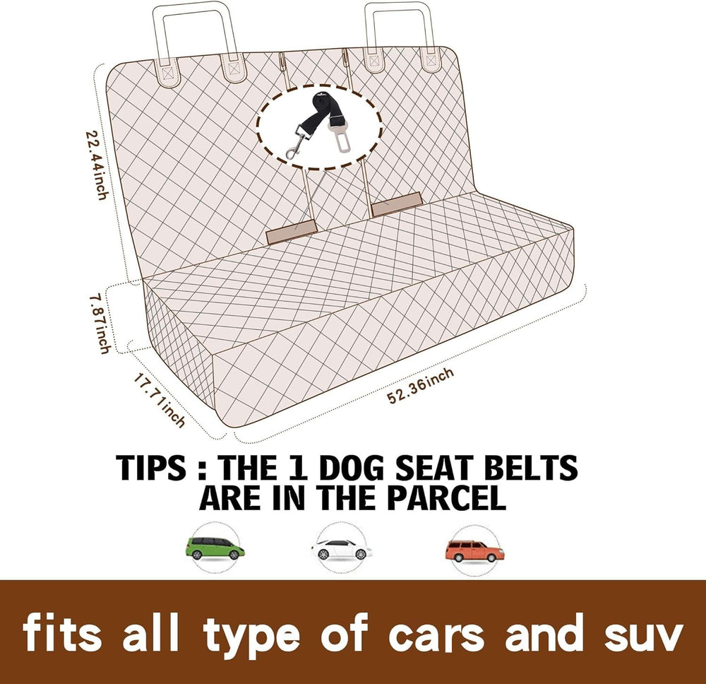 JSTHT machine washable car seat protector easy to clean after trips.