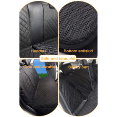 JSTHT back seat cover with middle seat zipper enables flexible seating.