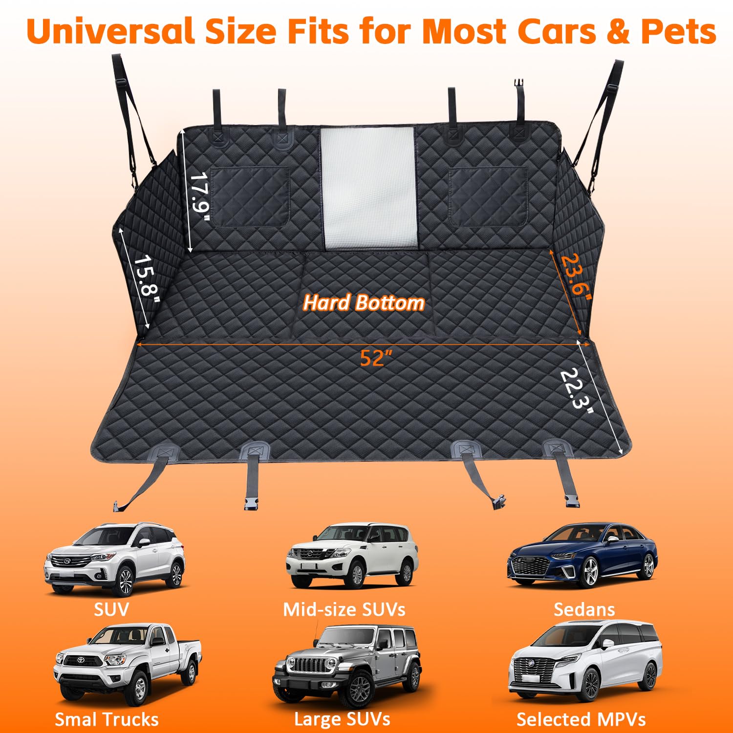 JSTHT easy install secures with headrest straps for quick setup