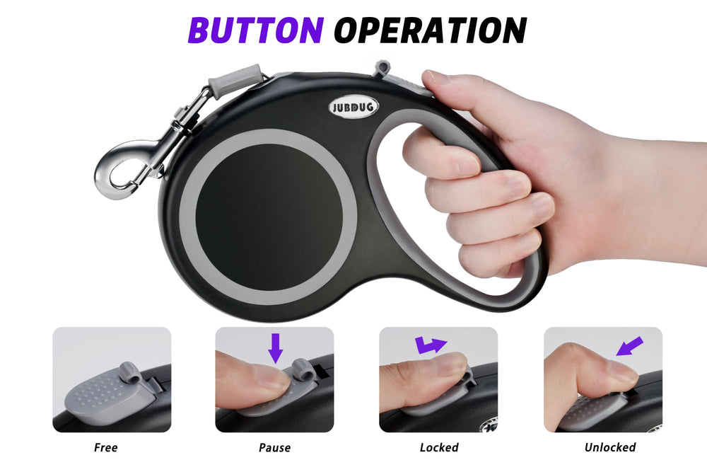 JUBDUG dog leash supports dogs up to 110 lbs for versatile use.