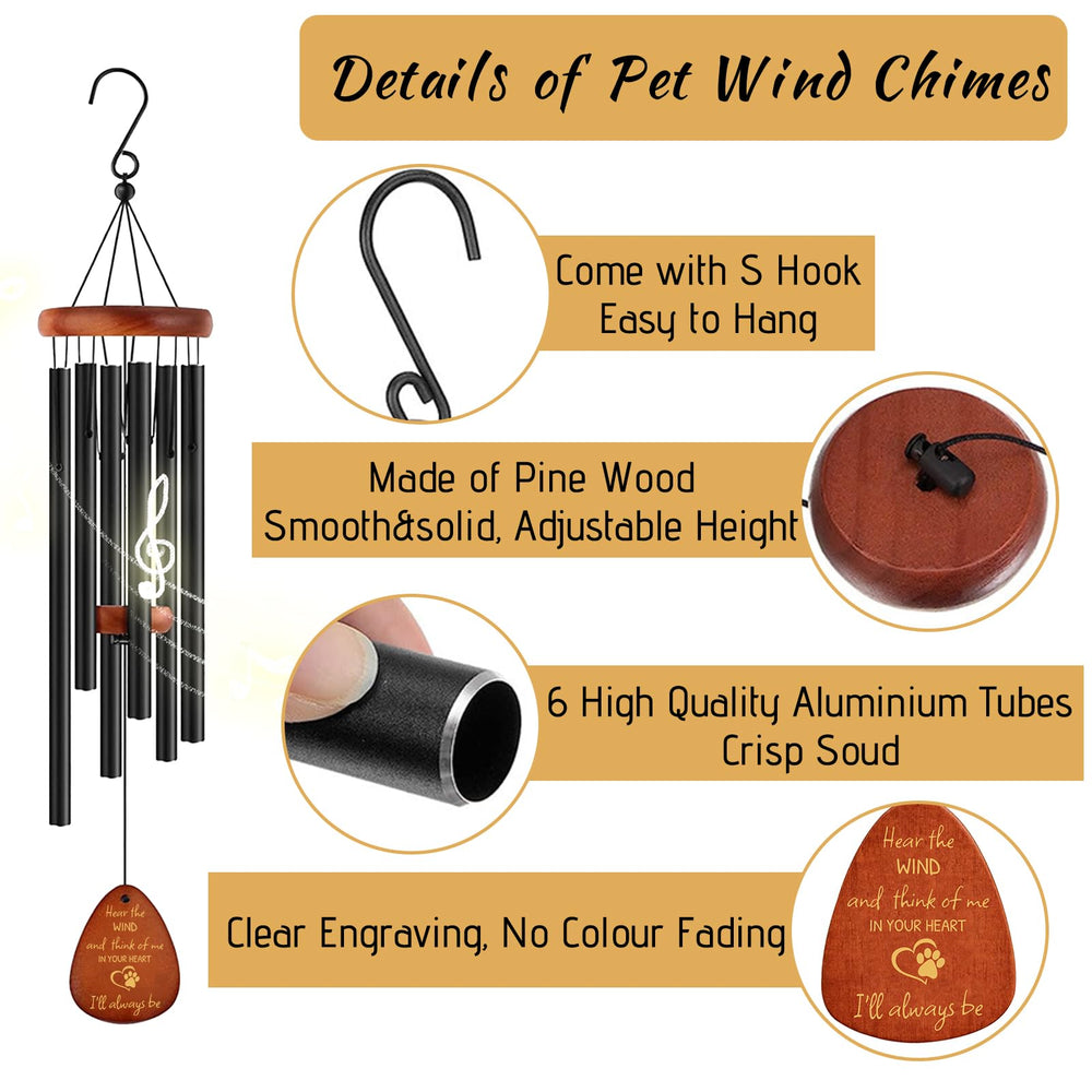 JUBOPE wind chimes tubes closeup, premium aluminum tubes offering clear, lasting tones