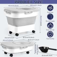 Juexica airtight lid keeps litter fresh and moisture-free during storage