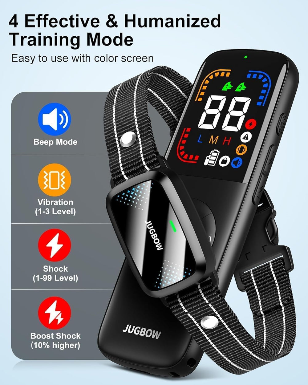 Jugbow two-channel training collar enables safe dual-dog training outdoors