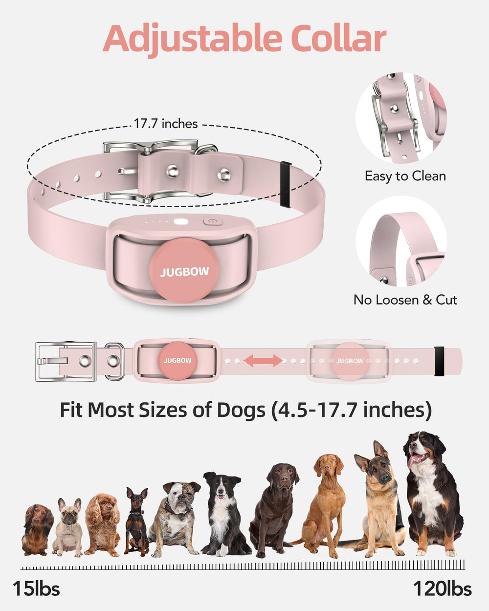 Jugbow adjustable eco-strap ensures comfortable fit on various necks.