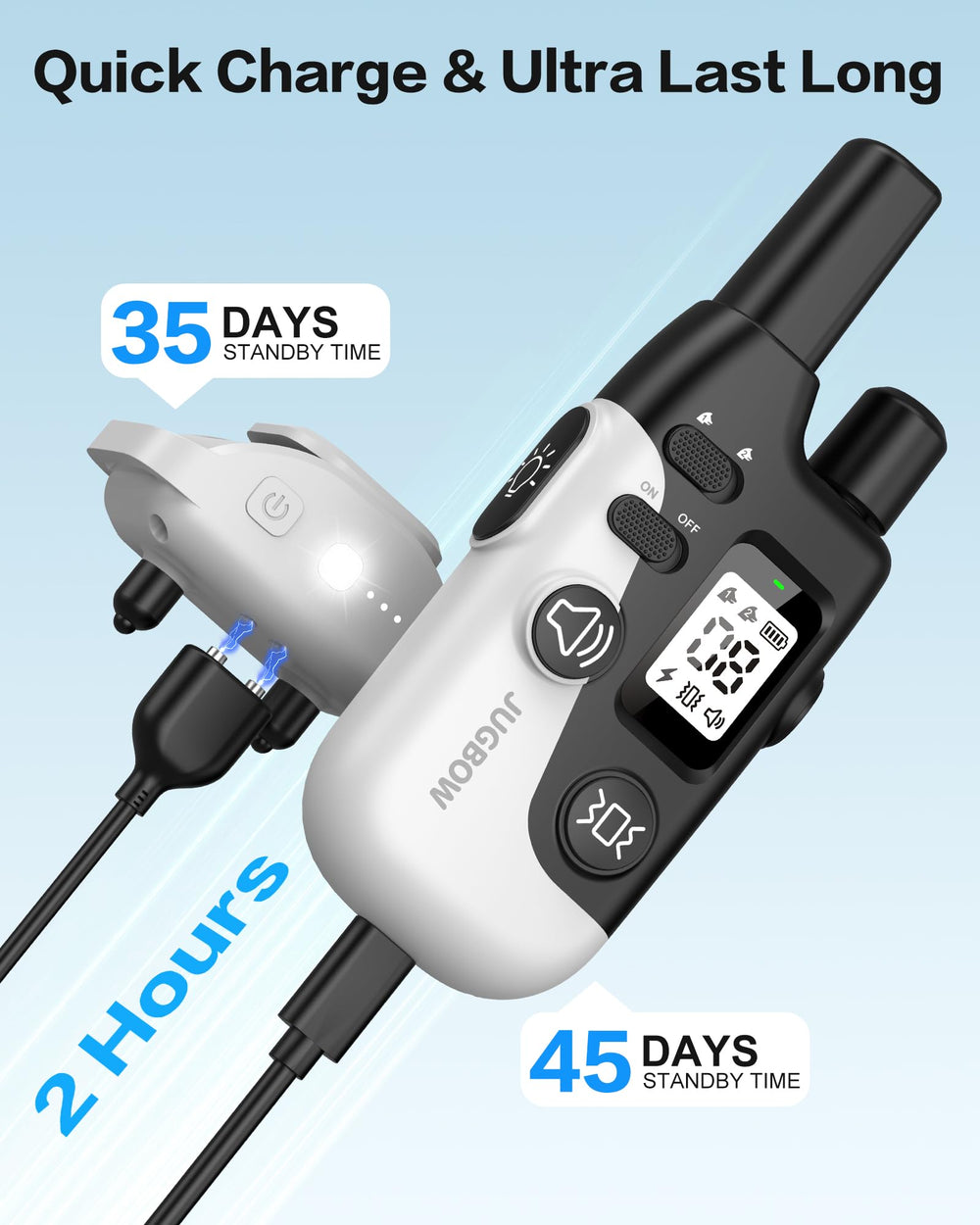 Jugbow long battery life supports extended training sessions.