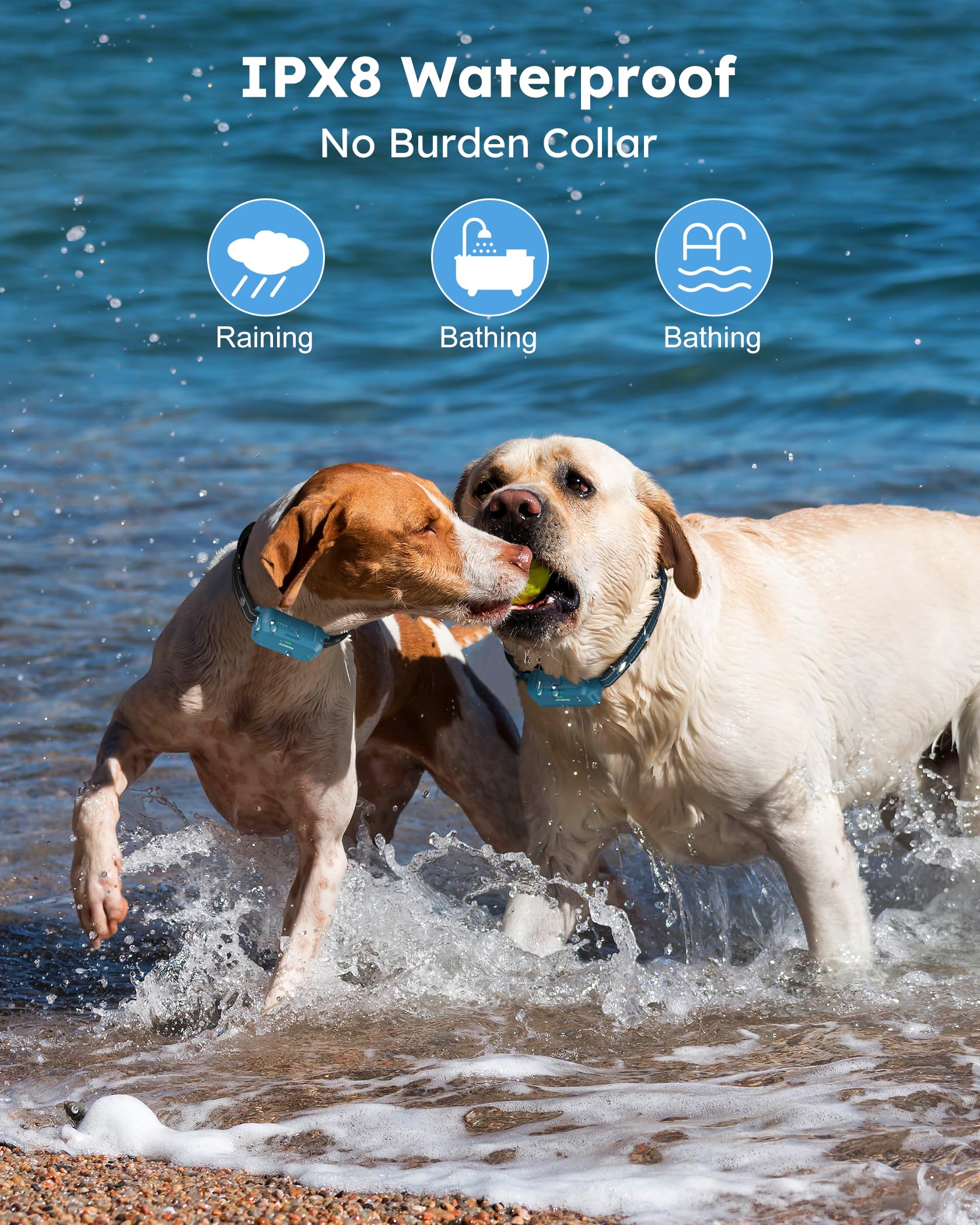 Jugbow dog shock collar adjustable-nylon-strap offers a snug, skin-friendly fit.