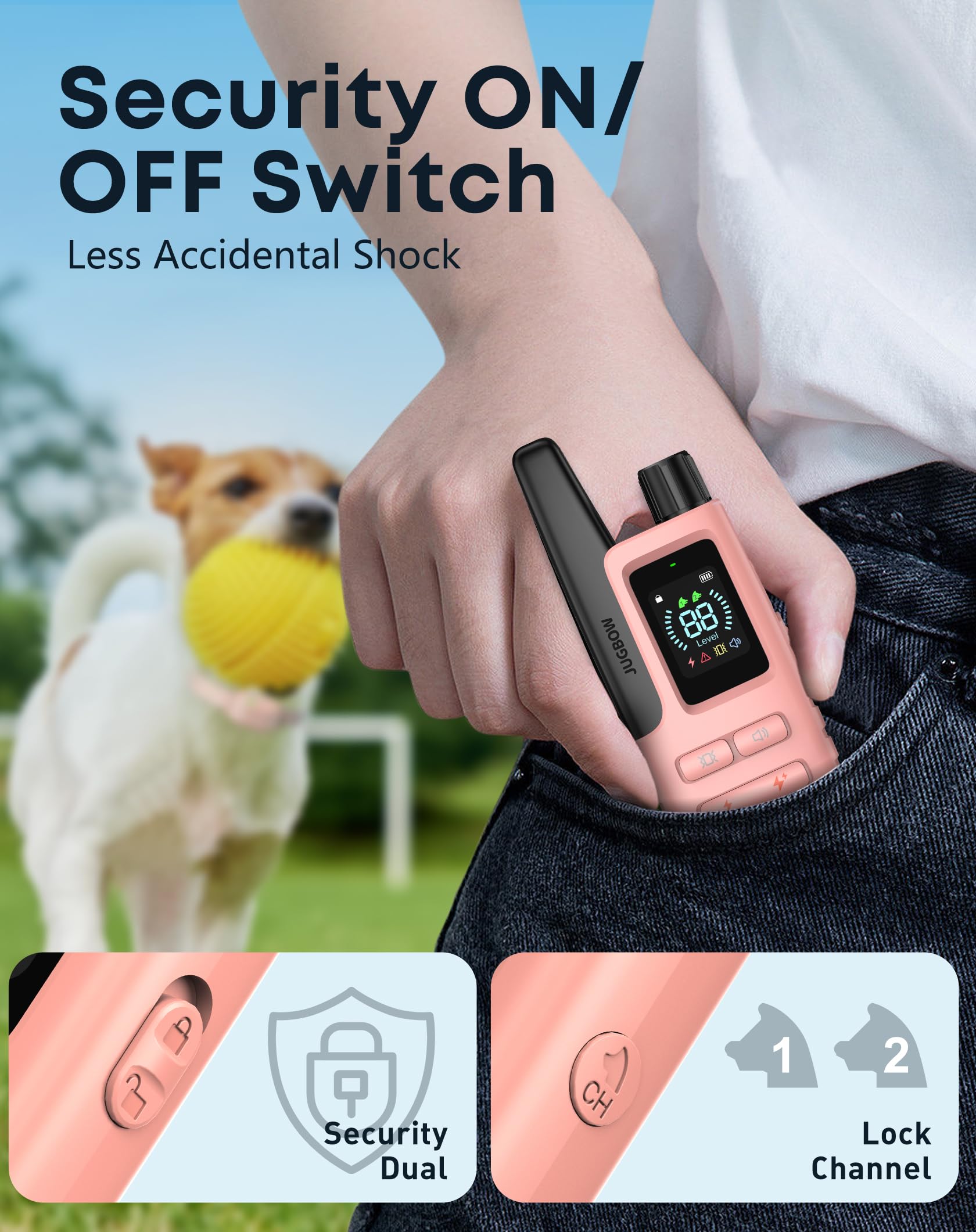 Jugbow soft nylon strap reduces irritation during long wear
