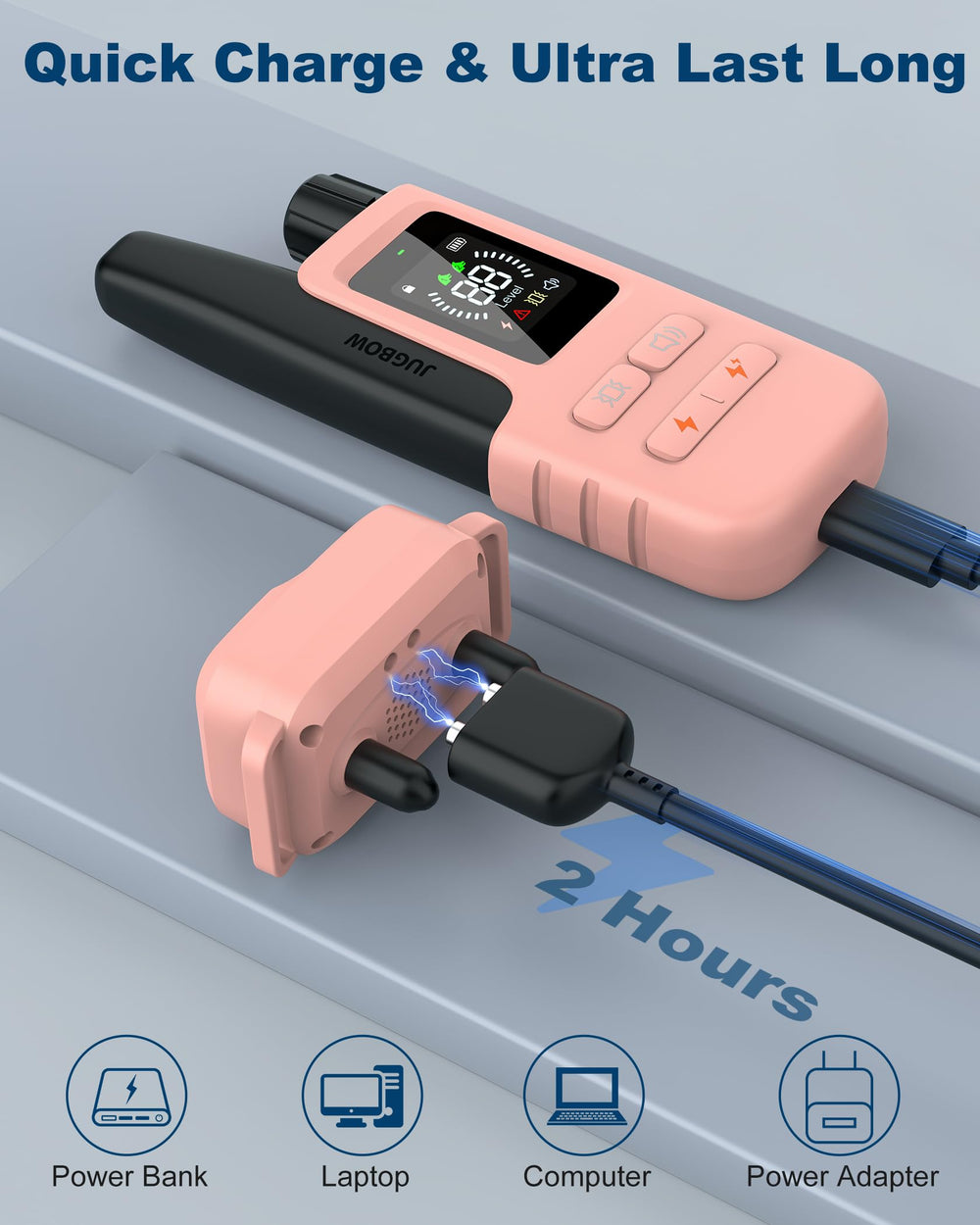 Jugbow USB fast charging setup for quick daily use.