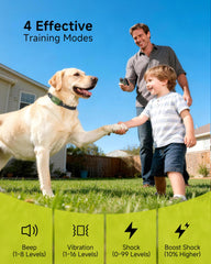 Jugbow IPX8 waterproof collar supports rain and pool play.
