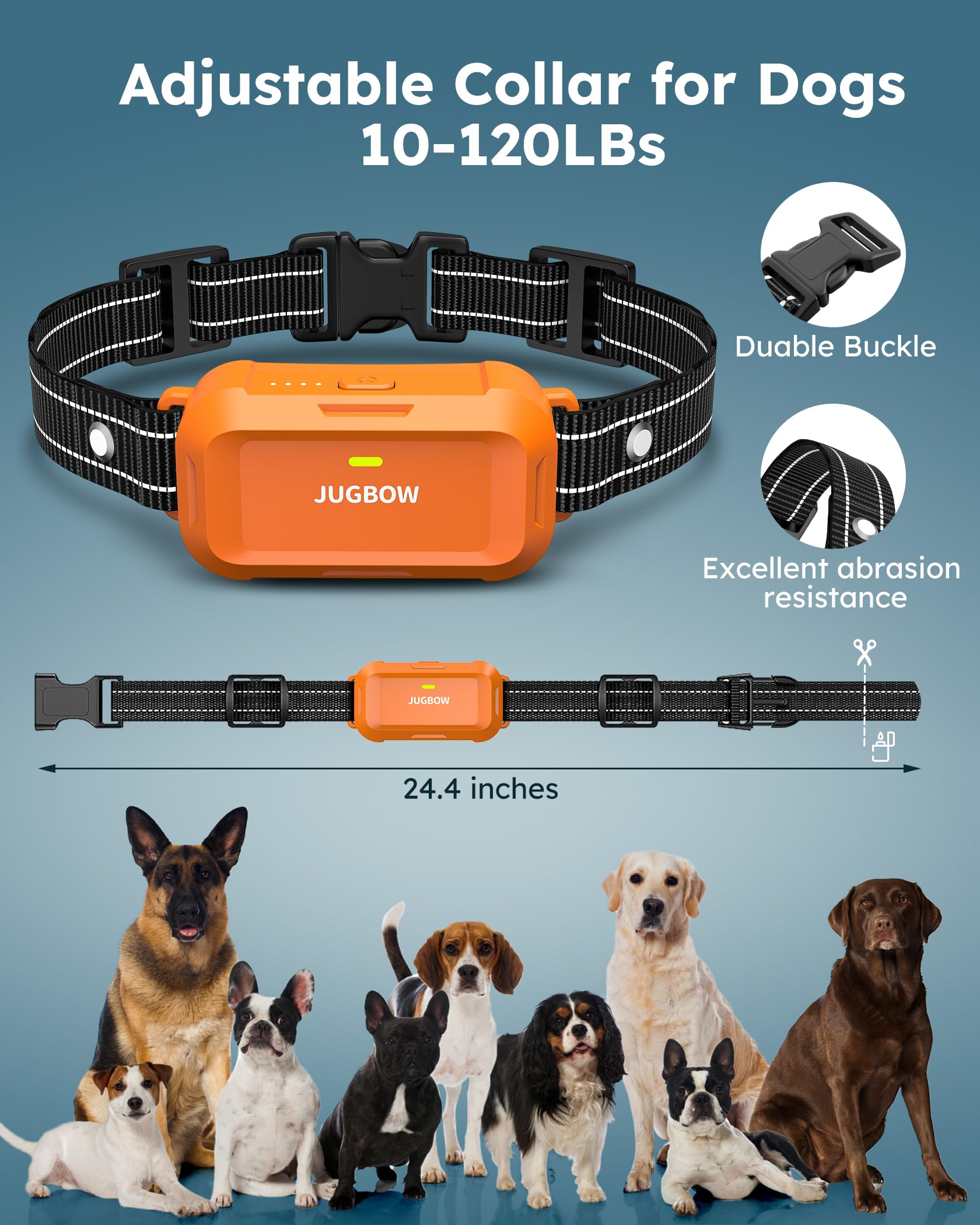 Jugbow safety-lock e-collar prevents accidental activation during handling