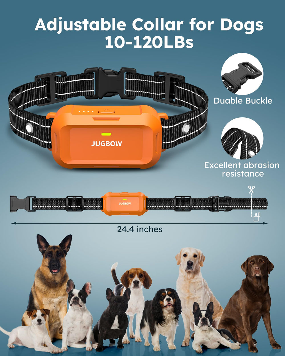 Jugbow safety-lock e-collar prevents accidental activation during handling