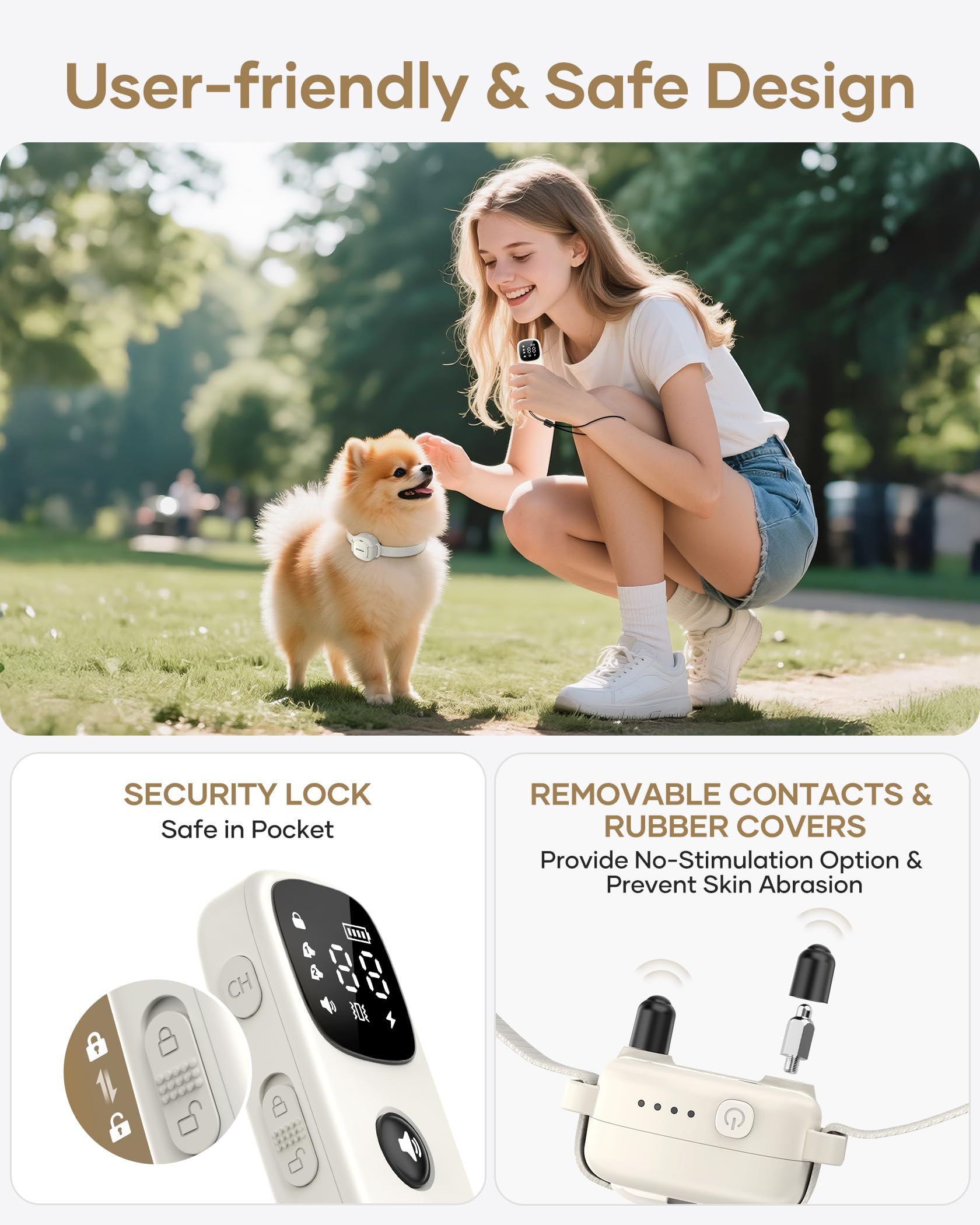 Jugbow dual-channel design allows training two dogs simultaneously.