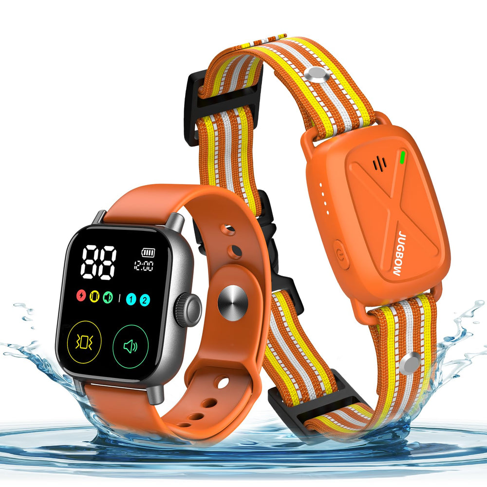 Jugbow watch remote with a 2-inch screen for on-wrist training control.
