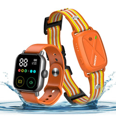 Jugbow watch remote with a 2-inch screen for on-wrist training control.