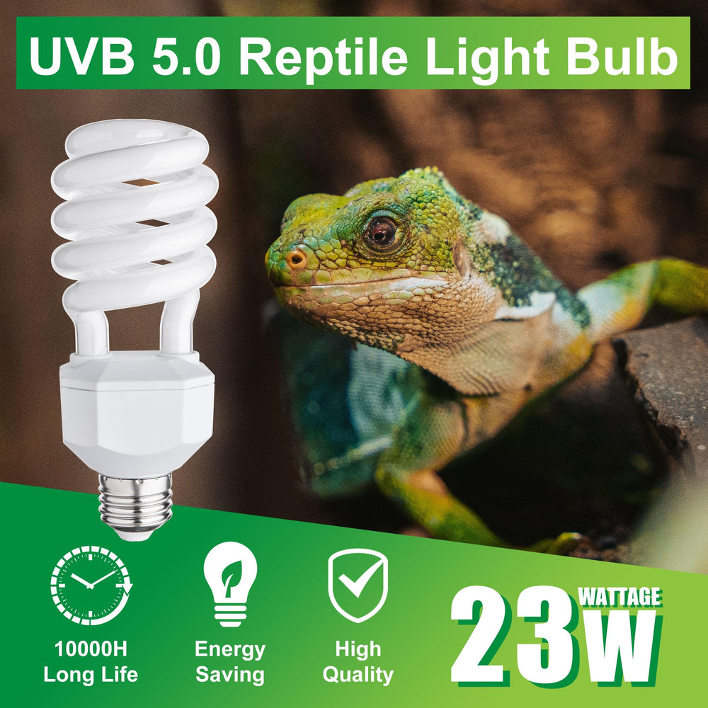 Jugbuy quartz-glass UVB bulb delivers stable rays for 10,000 hours.