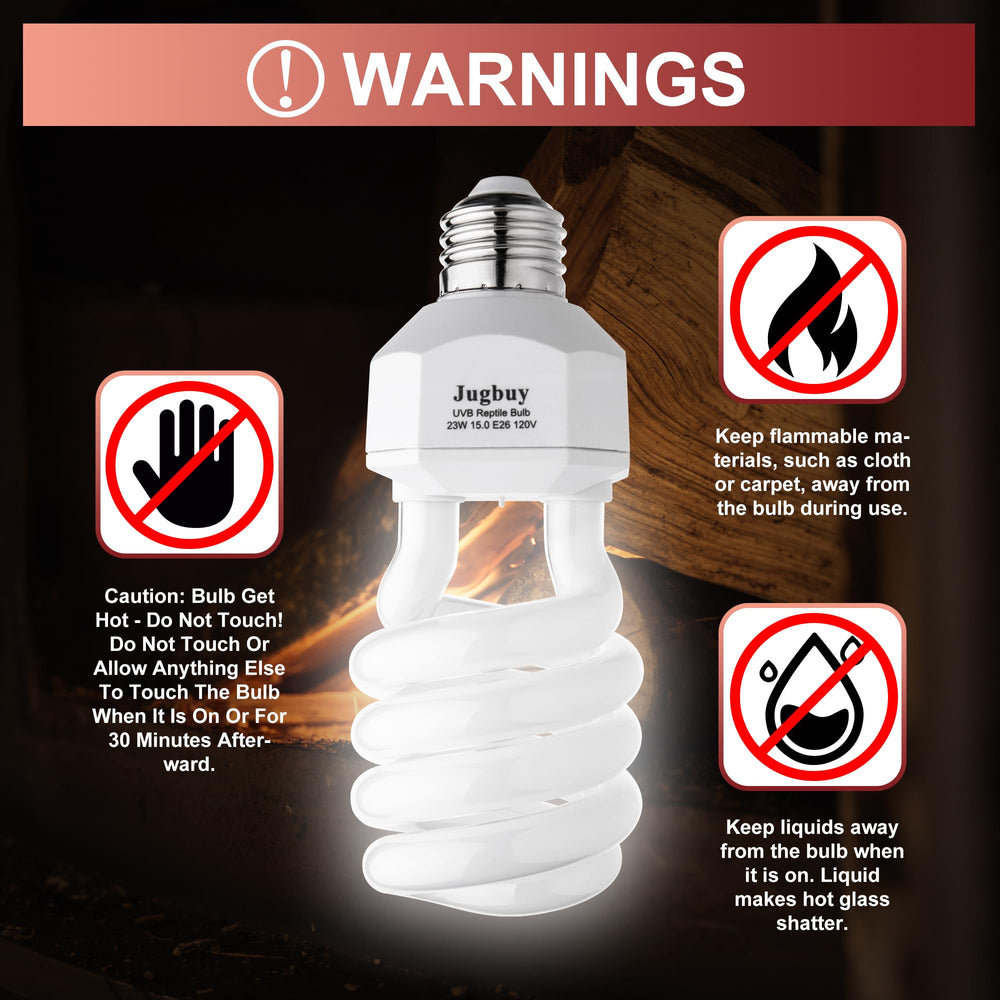 Jugbuy reptile lamp setup saves energy while maintaining essential UV exposure.