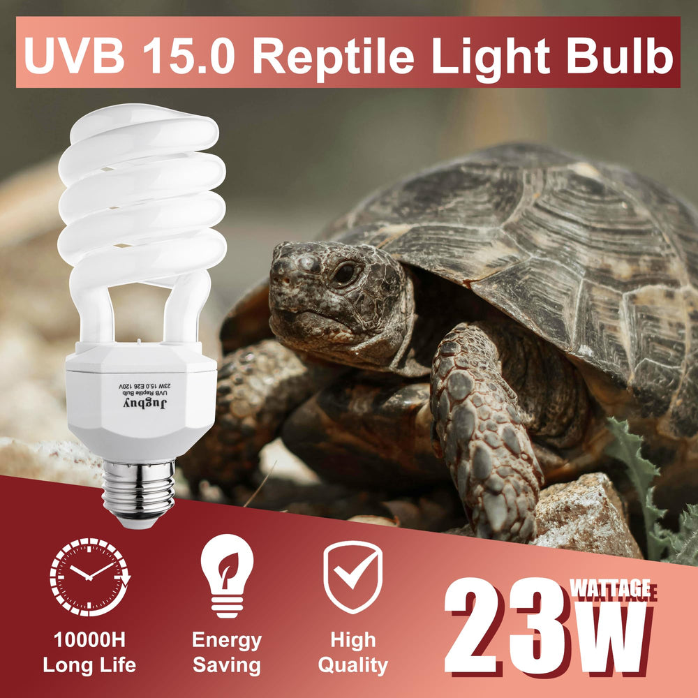 Jugbuy UVB bulb with quartz glass ensures durable UVB output over time.