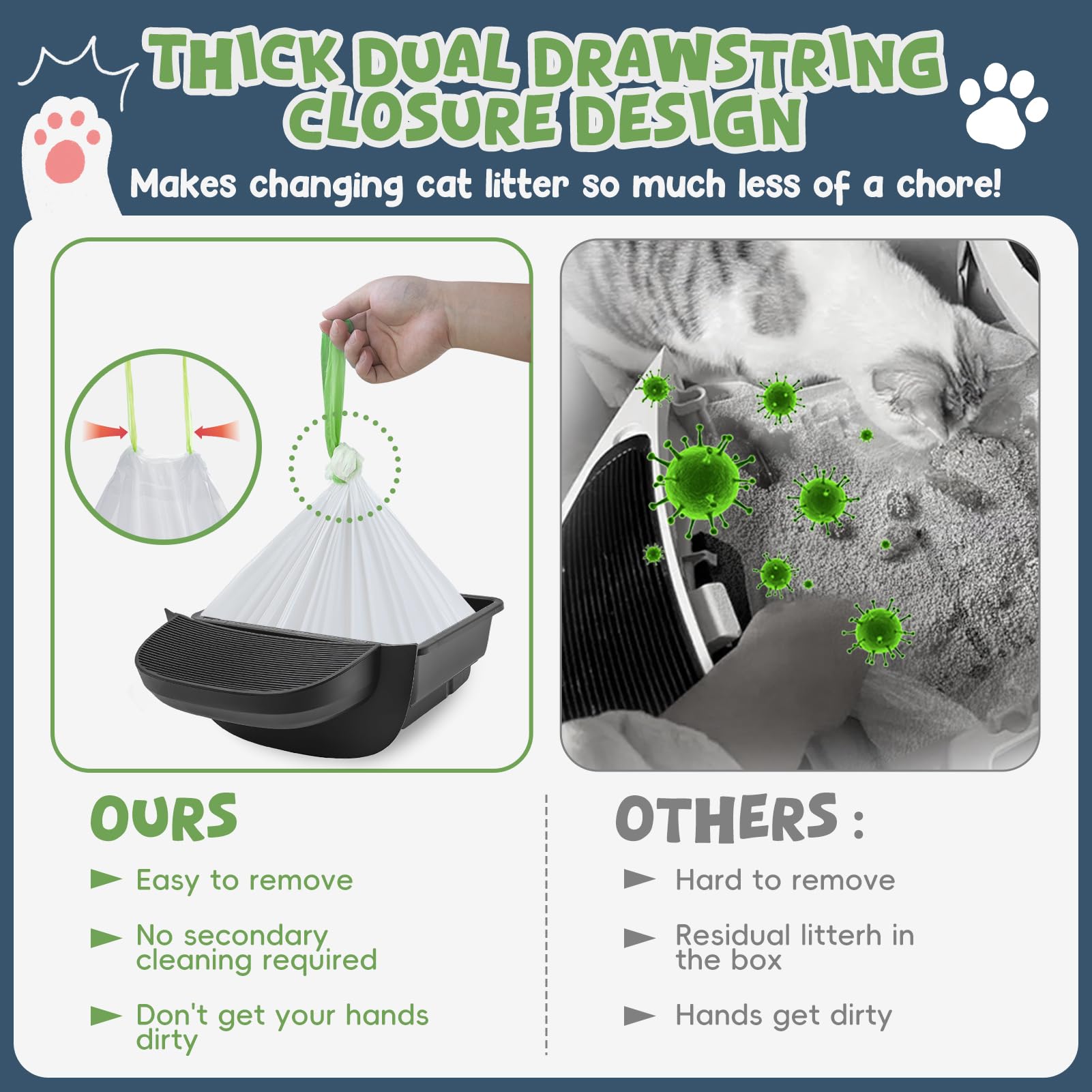 JUKAMO hygienic roll design enables easy one-handed removal.