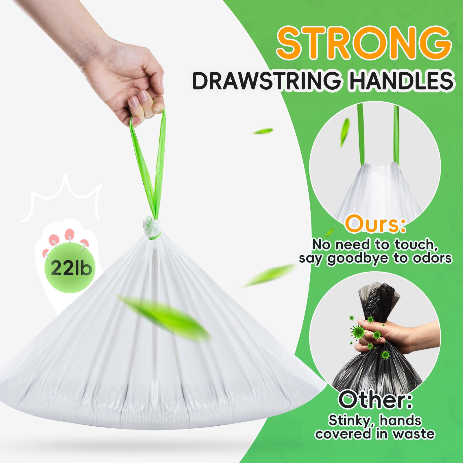 JUKAMO Meo Want drawstring liner close-up showing secure seal