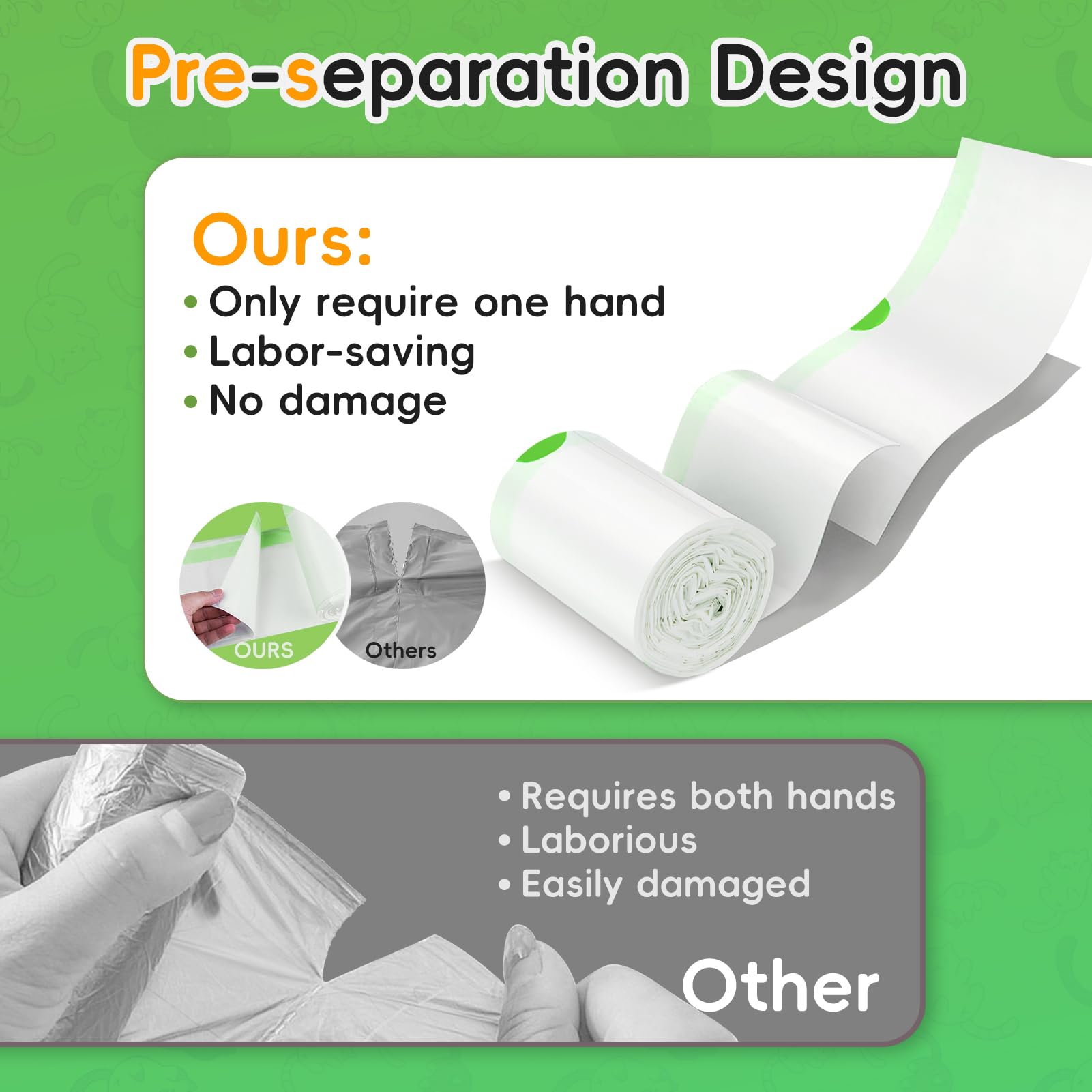 JUKAMO heavy-duty liners help contain odors at disposal